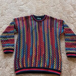 Tundra Coogi Style 3D knit sweater (Made in Canada)